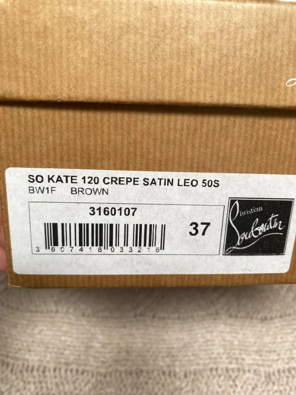 Christian Louboutin So Kate 120 Satin Leopard heels